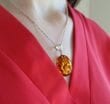 Amber Pendant Made of Cognac Baltic Amber