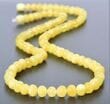 Butterscotch Amber Necklace Made of Baroque Shape Amber