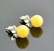 Butterscotch Amber Stud Earrings Made of Butterscotch Amber