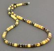 Men's Beaded Necklace Made of Raw Baltic Amber