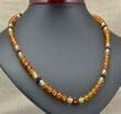 Men's Beaded Necklace Made of Amazing Baltic Amber