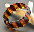 Amber Bracelet Made of Cognac and Cherry Baltic Amber