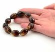 Large Amber Bracelet Made of Precious Baltic Amber