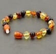 Children's Amber Bracelet Made of Multicolor Amber Beads