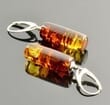Stunning Amber Earrings Made of Barrel Shape Baltic Amber