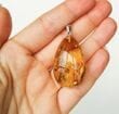 Amber Pendant Made of Precious Baltic Amber