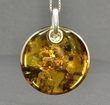 Amber Amulet Pendant Made of Amber With Bits of Flora - SOLD OUT
