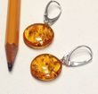 Amber Earrings Handmade of Precious Baltic Amber