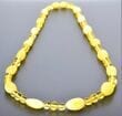 Amber Healing Necklace Made of Polished and Raw Amber 