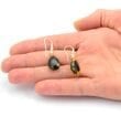 Faceted Amber Earrings Made of Precious Baltic Amber