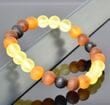 Raw Amber Healing Bracelet Made of Multicolor Amber