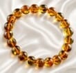 Amber Bracelet Made Cognac Color Amber