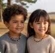 Amber Necklace for Children Made of Multicolor Amber Beads
