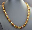 Amber Healing Necklace Made of Three Color Amber Beads