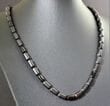 Mens Amber Necklace Made of Barrel Shaped Raw and Polished Amber
