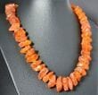  Large Amber Healing Necklace Made of Natural Shape Raw Amber Rocks