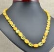 Amber Necklace Made of Raw and Polished Baltic Amber 
