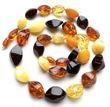 Amber Necklace Made of Faceted Butterscotch Cherry Cognac Lemon Amber