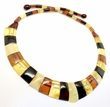 Cleopatra Amber Necklace Made of Precious Multicolor Baltic Amber
