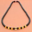 Men's Beaded Necklace with Amazing Baltic Amber