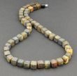 Amber Necklace Made of Cube Cut Baltic Amber