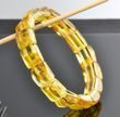 Bangle Style Amber Bracelet Made of Lemon Baltic Amber