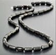 Mens Amber Necklace Made of Barrel Shaped Raw and Polished Amber