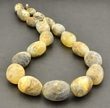 Raw Amber Necklace Made of Multicolor Baltic Amber