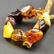 Amber Bracelet Made of Large Free Form Baltic Amber Beads