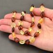 Amber Necklace Handmade of Precious Healing Baltic Amber