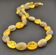 Amber Necklace Made of Raw And Polished Baltic Amber