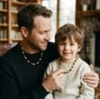 Dad and Son Matching Amber Necklaces Made of Four Color Amber