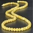 Butterscotch Amber Necklace Made of Baroque Shape Amber Beads