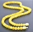 Butterscotch Amber Necklace Made of Baroque Shape Amber Beads