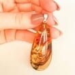 Amber Pendant Made of Precious Baltic Amber
