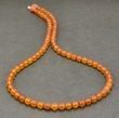 Men's Amber Necklace Made of Matte Honey Baltic Amber
