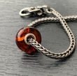 Amber Charm Bead Made Made of Cherry Red Baltic Amber