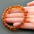  Amber Healing Bracelet Made of Larger Baroque Amber Beads