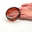 Amber Bracelet Made of Amazing Dark Cognac Baltic Amber 