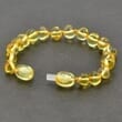 Children's Amber Bracelet Anklet Made of Golden Color Amber