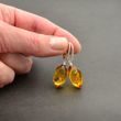 Amber Earrings Made of Precious Healing Baltic Amber