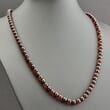 Men's Amber Necklace Made of Cherry and Black Amber