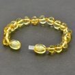 Children's Amber Bracelet Anklet Made of Golden Baltic Amber