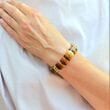 Moon Amber Bracelet Made of Moon Shape Multicolor Amber Pieces