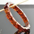 Bangle Style Amber Bracelet Made of Cherry Amber