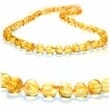 Amber Necklace for Children Made of Golden Color Amber