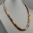 Men's Healing Necklace Made of Tube Shape Raw Amber