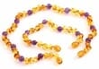 Children's Amber Bracelet With Matching Amber Necklace For Mom