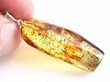 Amber Amulet Pendant Made of Tall Free Form Lemon Baltic Amber 