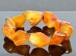  Amber Bracelet Made of Natural Shape Beeswax Color Amber Rocks